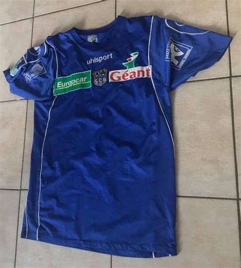 Sc Bastia Home Football Shirt Sponsored By Europcar