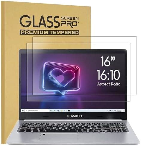 Amazon KEANBOLL 2 Pack 16 Inch Laptop Tempered Glass Screen