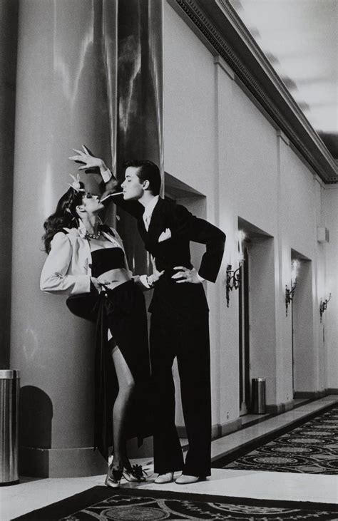 Helmut Newton Woman Into Man Hotel George V For French Vogue