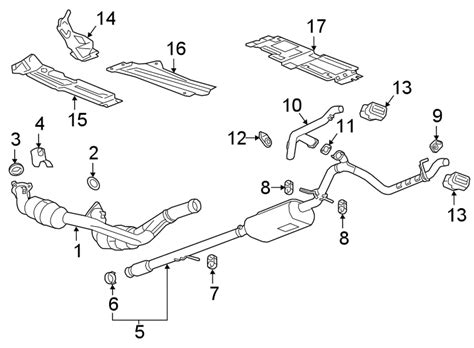 Gmc Terrain Exhaust Muffler 84797265 GM Parts Bin