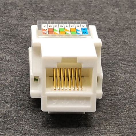 Rj45 Cat6 Utp Female Jack Connector Network Module For Wall Plate Free Tool Network Ethernet Lan