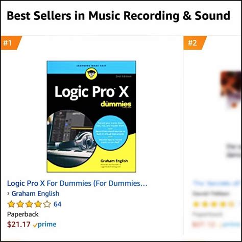 Logic Pro X For Dummies 1 Best Seller In Music Recording Sound