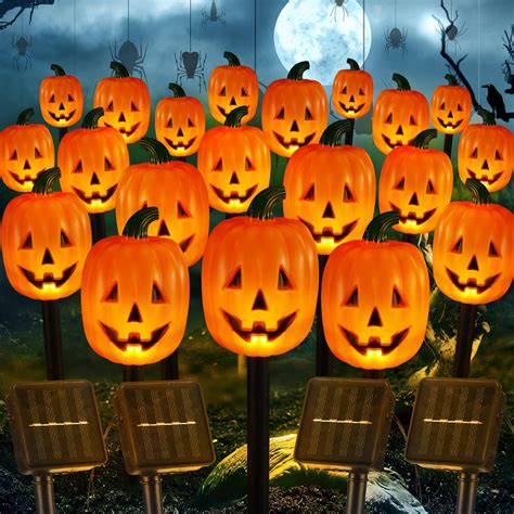 Amazon Retisee Pcs Halloween Pumpkin Pathway Markers Lights