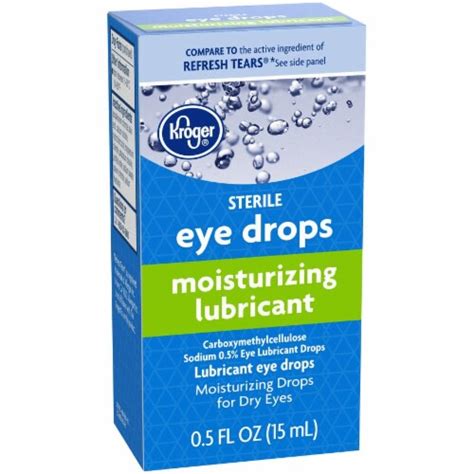 Kroger® Sterile Moisturizing Lubricant Eye Drops 05 Fl Oz Qfc