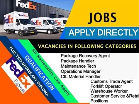 FedEx Jobs Operations Management Recruitment Job