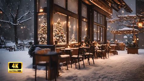 Cozy Christmas Coffee Shop Ambience Winter Tv Art Wallpaper Smooth