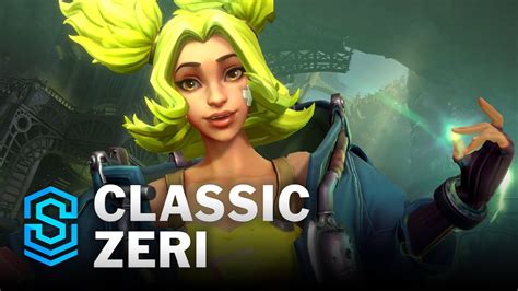 Classic Zeri Wild Rift Skin Spotlight YouTube