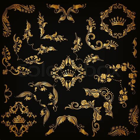 Gold Filigree Vector at Vectorified.com | Collection of Gold Filigree ...