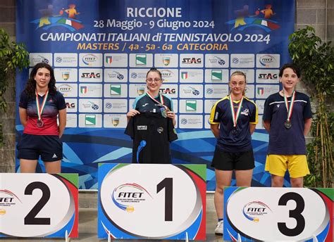 Tennis Tavolo Biella Lodovica Motta Medaglia Dargento Ai Campionati