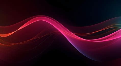 Premium Ai Image A Red And Black Background With A Wave In The Middle