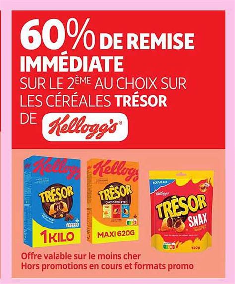 Promo Les Céréales Trésor De Kellogg s chez Auchan iCatalogue fr