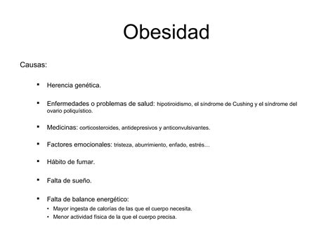 La Obesidad Ppt