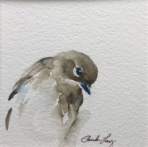 Sparrow Glance Watercolorarts Art Painting Watercolor Art Bird Art