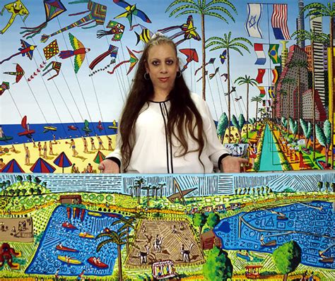 Tel Aviv Beach Naive Painting Raphael Pe Pintura Por Raphael Perez