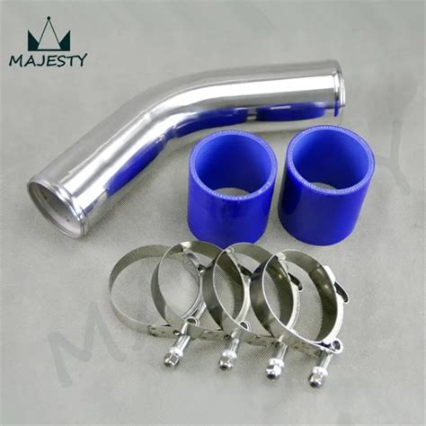 Degree Mm Aluminum Turbo Intercooler Pipe Piping Silicon Hose