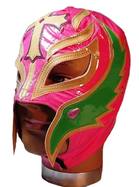 Wwe Official Rey Mysterio Youth Size Pink Green Gold