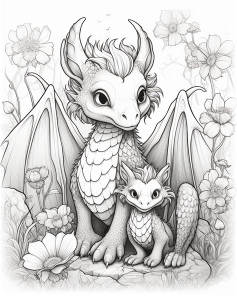 Dragon 3 Coloring Pages 5 - Etsy Australia | Dragon coloring page, Dragon drawing, Coloring pages