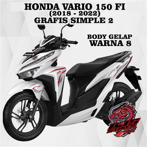 Jual COD Striping Sticker Stiker Polet Lis Vario 150 Cc 2018 2022