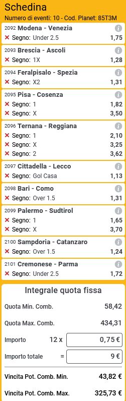 SISTEMI INTEGRALI SERIE B 30 SETTEMBRE 1 OTTOBRE 2023 Pronostici E