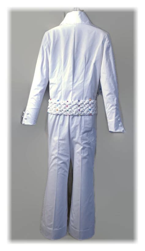 Elvis Fringe Suit Jumpsuit With Optional Macrame Belt Tribute Artist Custom Size Stage Costume