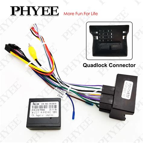 Quadlock Wiring Harness Can Bus Decoder Pin Plug Connector Cable