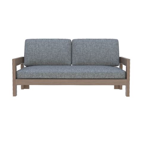 Santorini Solid Teak Wood Outdoor Seater Sofa