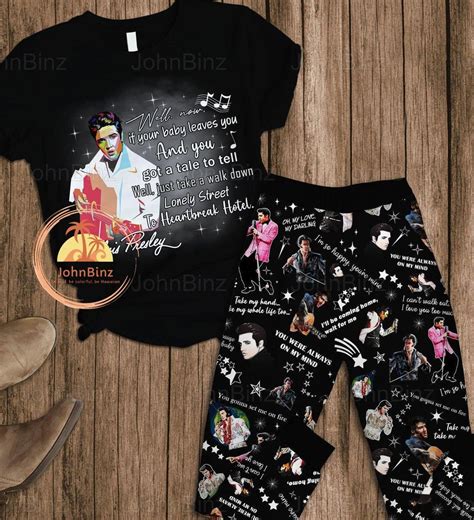 Elvis Presley Pajamas Set Elvis Presley T Shirt Elvis Presley Pajamas