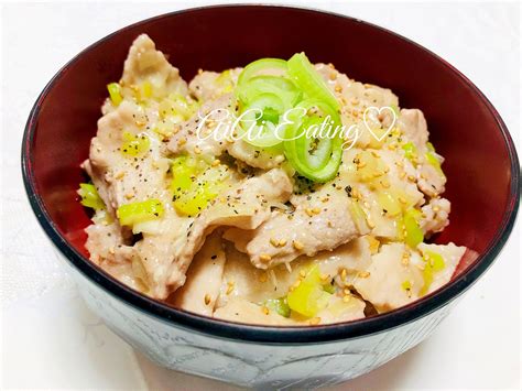 ♡レモン風味でさっぱり美味しい♪簡単ネギ塩豚丼♡ レシピ・作り方 By ♡あいあい♡ 楽天レシピ