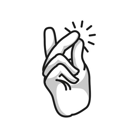 Snapping Finger Gesture Vector Art At Vecteezy