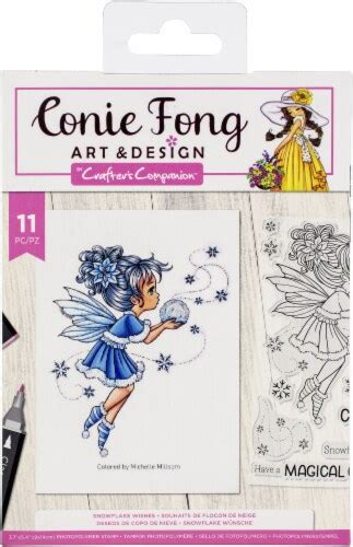 Crafter S Companion Clear Stamps By Conie Fong Snowflake Wishes Kroger