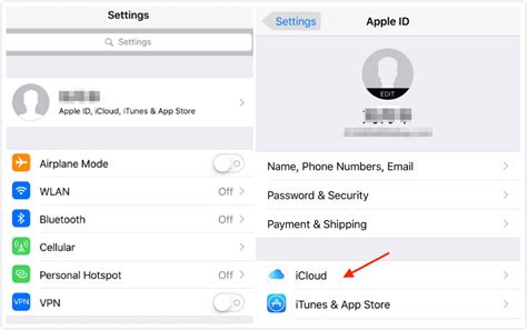 Where is iCloud in Settings After Update