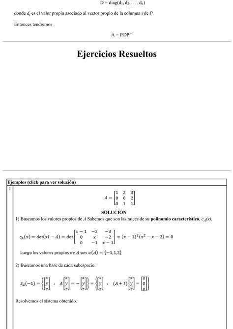 Ejercicios Resueltos Diagonalizacion Pdf