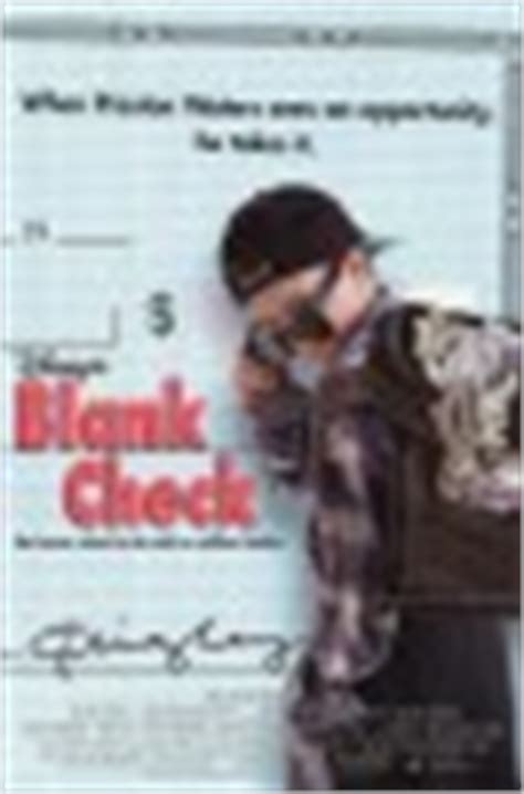 Blank Check Movie Poster - IMP Awards