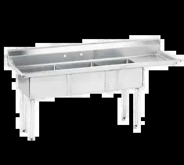 Advance Tabco Fe R X Commercial Sink Three Compartment