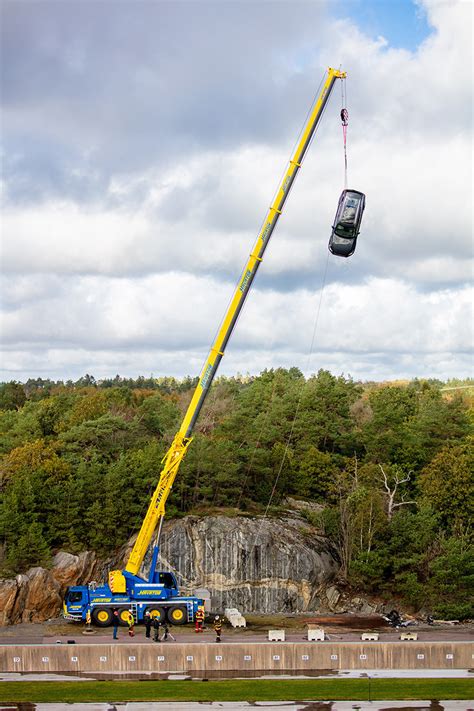 Watch Volvo Drop A Car From 30 Meters In The Most Extreme Crash Test Ever