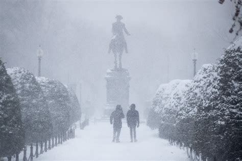 Temp Te Hivernale Historique Aux Etats Unis Boston Sous Cm De