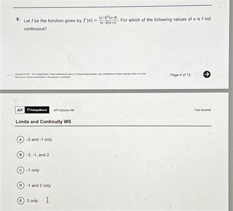 Solved 8 Let F Be The Function Given By