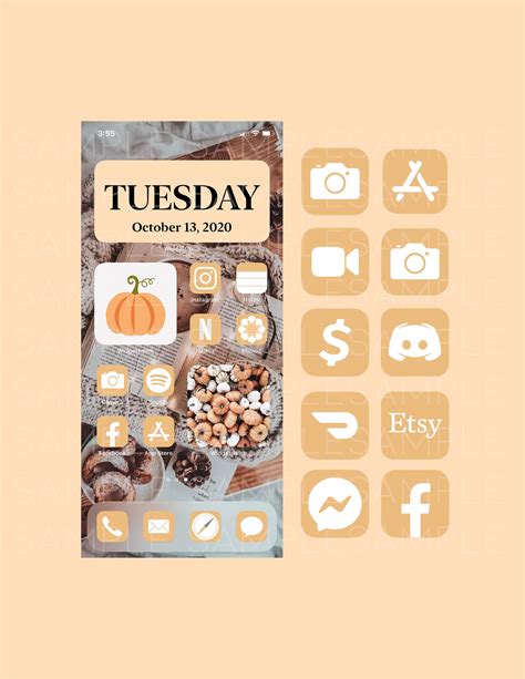 Fall Aesthetic IOS Icons Widget Photos Etsy