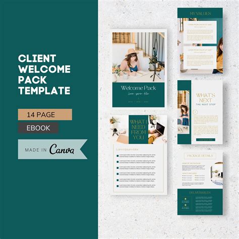 Client Welcome Pack Template Client Onboarding Template Canva Ebook