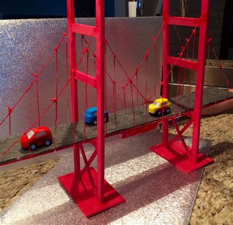 School Project Build Golden Gate Bridge Think We Nailed It Puentes