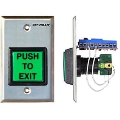 Seco Larm Enforcer Push To Exit Plate Illuminated With Timer Sd