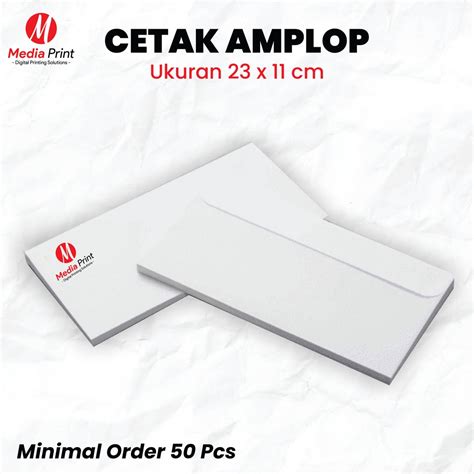 Jual Cetak Amplop Kop Surat Custom X Cm Putih Indonesia Shopee