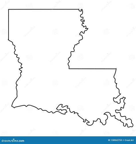 Louisiana Outline SVG