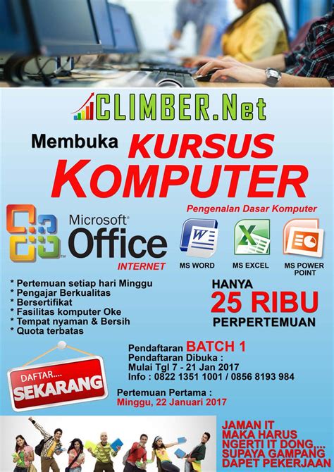 Poster Kursus Komputer Homecare24