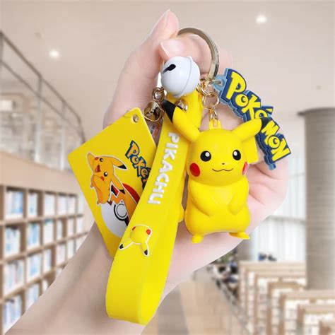 Genuine Pikachu Creative Anime Cartoon Doll Keychain Pokemon Cartoon