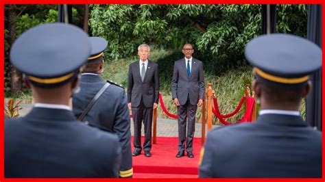 President Kagame Welcomes Prime Minister Lee Hsien Loong Of Singapore