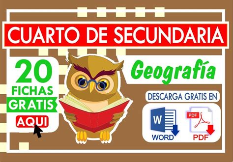 Fichas De Geografía Para Cuarto De Secundaria Recursos 2025