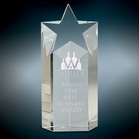 Rising Star Crystal Column Award - American Trophies & Awards