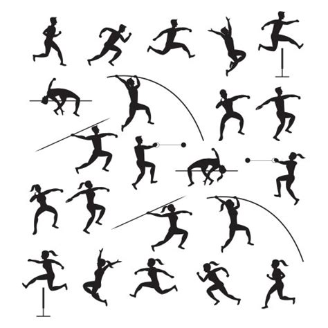 Track and Field Vector Images (over 4,200)