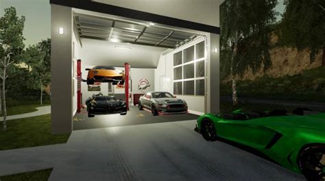 FS19 MODERN GARAGE WITH WORKSHOP FUNCTION V1 0 0 0 Farming Simulator